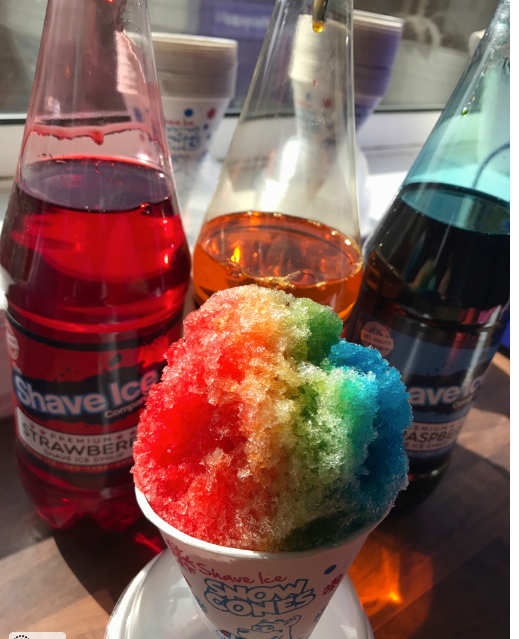 Snow Cones product and syrups.