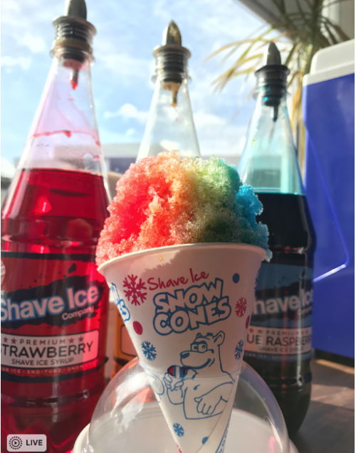 Snow Cone Syrup Flavors Flower Shaped Snow Cone Cups