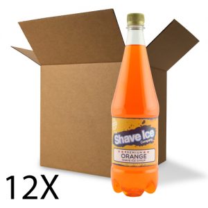 Case of Orange Shave Ice/Snow Cone Syrup