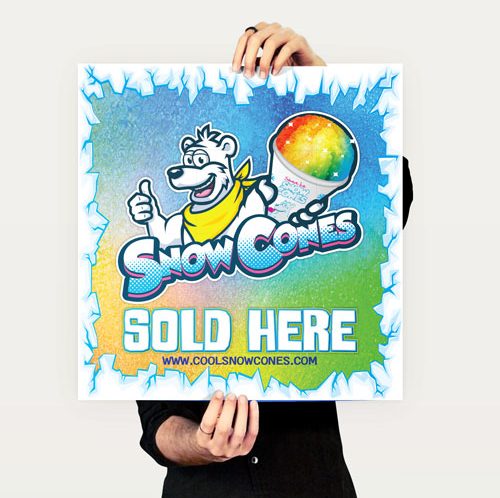 Snow Cones Sold Here Sign