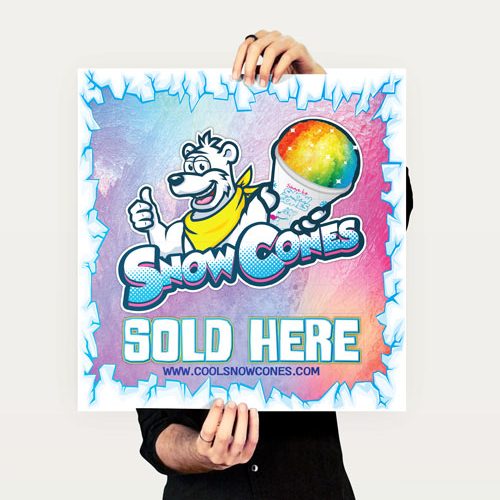 Snow Cones Sold Here Sign